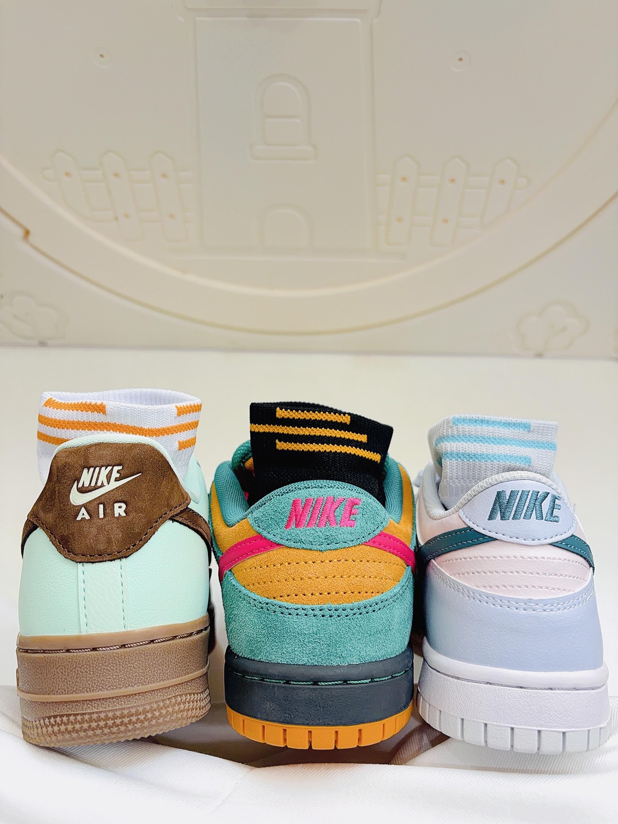 Nike 绿野多巴胺配色搭新袜子好好看